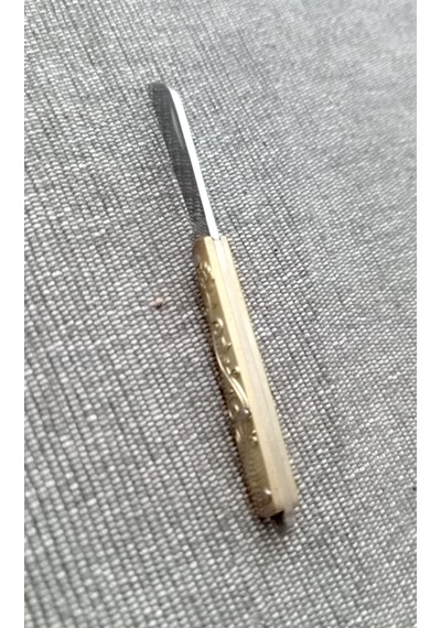 Omeniv 8 Cm Nostaljik Mini Çakı Anahtarlık Gümüş - Sarı