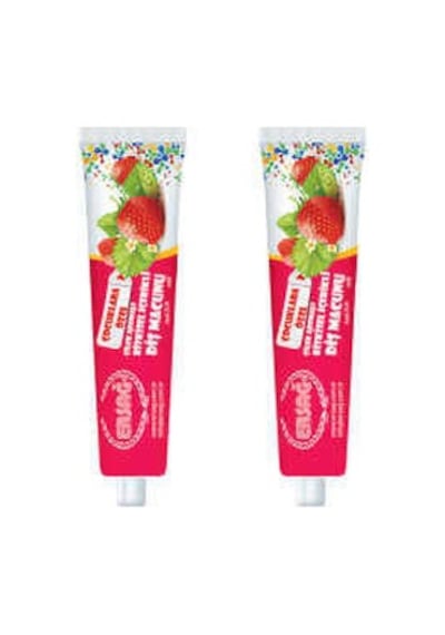 Ersağ Çilekli Diş Macunu (Çocuklara Özel) 75 Ml. * 2 Adet