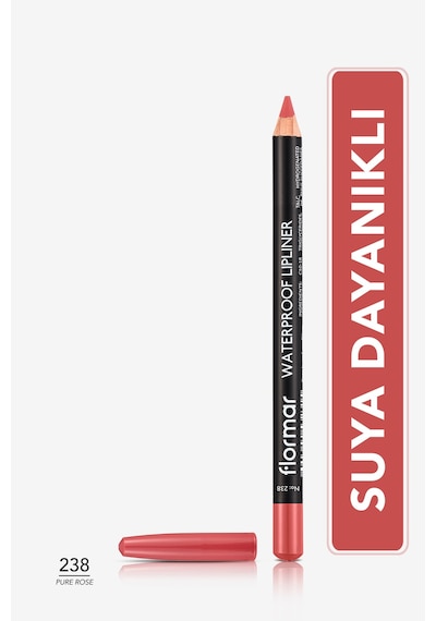 Flormar Suya Dayanıklı Dudak Kalemi - Waterproof Lipliner 238 Pure Rose 8690604567515