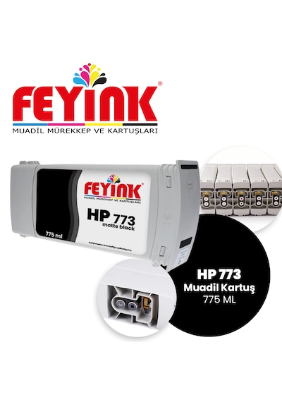 Feyink Hp 773 Matt Black Mk Feyink Kartuş 775ml