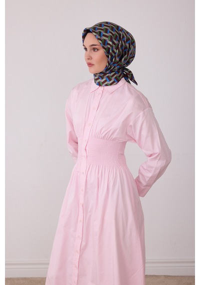 Belli Geometrik Desen %100 Twill İpek Eşarp Be07 Bordo-lila
