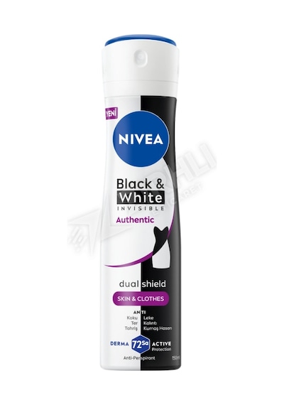 3 Adet Nivea Black & White Authentic Kadın Deodorant 150 Ml