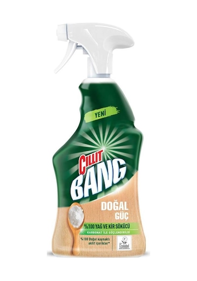 Cillit Bang %100 Doğal Güç Banyo Temizleyici Yağ Ve Kir Sökücü Karbonatlı Sprey 750 ML