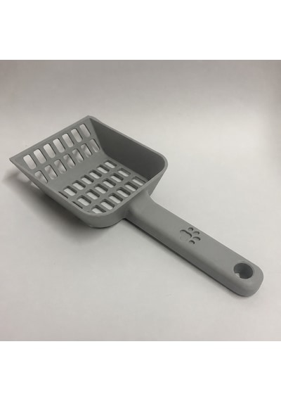 3d Baskı Kedi Kumu Küreği - Geniş Hazneli Eleme Küreği-siyah Çok Renkli