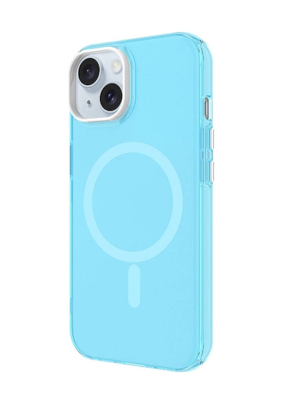 Zore Apple Uyumlu iPhone 15 Kılıf Magsafe Şarj Özellikli Buzlu Transparan C-pro Sert Kapak - P Pembe
