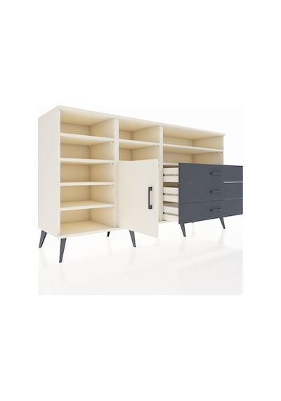 Kronos Konsol 8 Raflı 3 Çekmeceli Tek Kapaklı 176x59x99 Aytaşı-a Aytaşı-aytaşı/antrasit Kronos Konsol 8 Raflı 3 Çekmeceli Tek Kapaklı 176x59x99 Aytaşı-a Aytaşı-aytaşı/antrasit