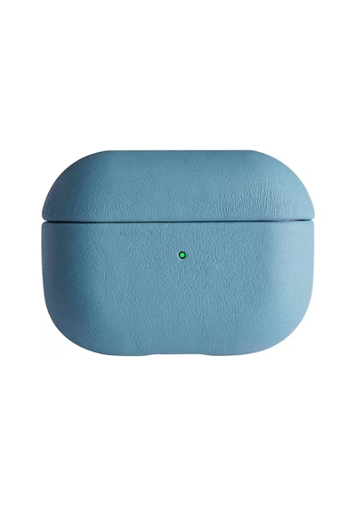 Newface Apple AirPods Uyumlu Pro 2 2.nesil 405 Deri Kılıf - Sierra Blue Mavi