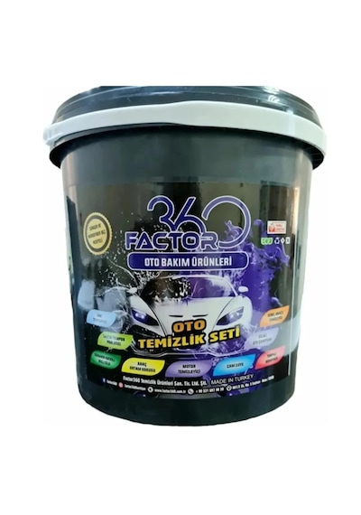 Factor 360 Araç Temizlik Seti 14 Parça Set Kova