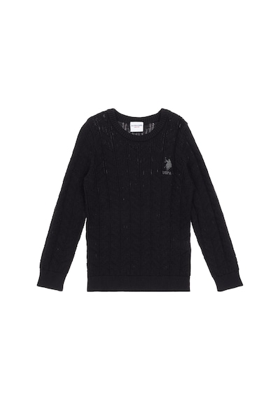 U.s. Polo Assn. Erkek Çocuk Siyah Kazak /triko 50315638-vr046 Siyah