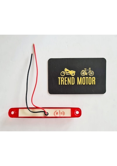 12V 9 Led Reflektör Kırmızı Motosiklet - Vida Bağlantılı