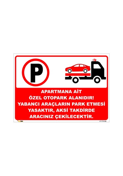Apartmana Ait Özel Otopark Alanı 35x50 Cm Dekota 3 Mm