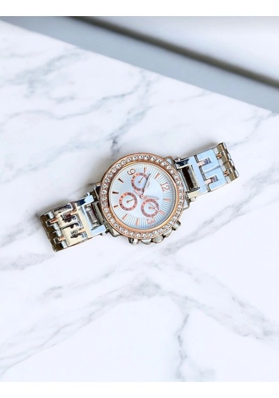 Aqua Di Polo Rose Gold Gümüş Çelik Zirkon Taşlı Apws014102 Kadın Kol Saati