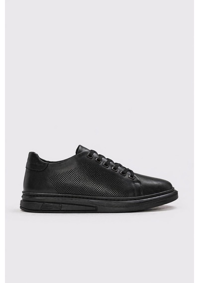 Fast Step Hakiki Deri Erkek Casual Ayakkabı 126ma443 Siyah