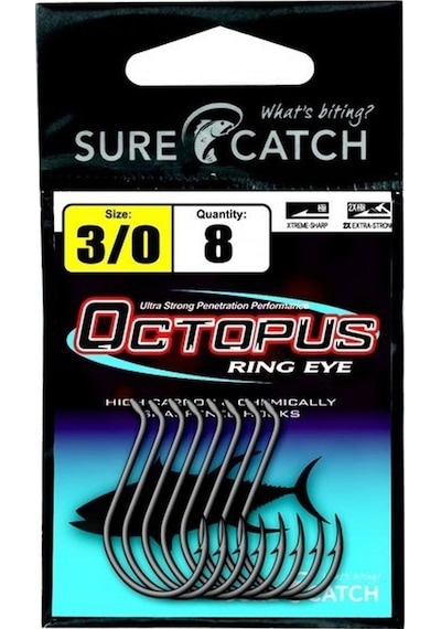 Surecatch Octopus Black Nikel Olta Iğnesi