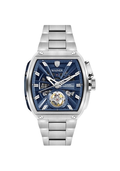 Wainer Wa.25150-d Otomatik Çelik Gri Silikon Kordon Hediyeli 43 Mm Erkek Kol Saati
