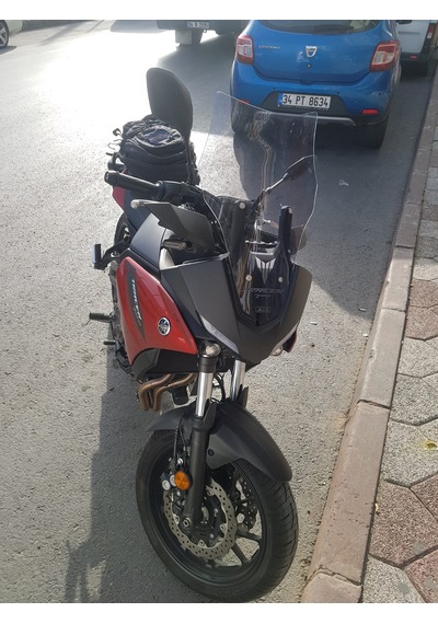 2020-24 Yamaha Mt07 Tracer Uzun Ön Cam Açık Füme Zeus 52 Mt700