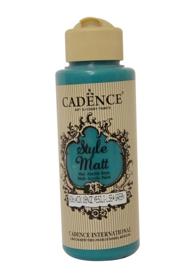 Style Matt Akrilik Boya 120ml 9036 A. Deniz Yeşili 9036 A. Deniz Yeşili