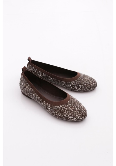 Dgn Pm386-k4110 Kadin Babet Kahve Triko