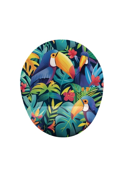 Tropik Tukan Kuşu Bilek Destekli Mouse Pad
