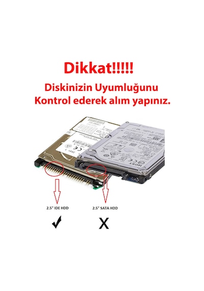 2.5 İde Harddisk Kutusu Usb2.0 - İde Hdd Kutu Çevirici Bağlantı