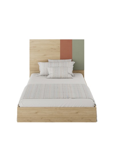 Adore Mobilya Terra Tek Kişilik Karyola-florida Meşe/Karışık Renk 107 x 110 x 205 CM