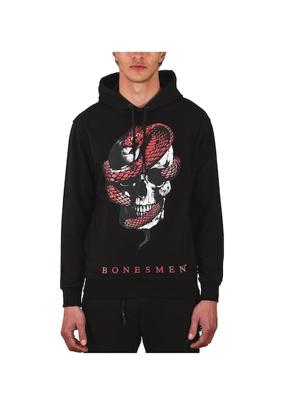 Bonesmen Erkek Kapüşonlu Sweatshirt (463015844) Siyah