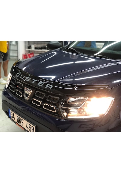 Dacia Duster Kaput Rüzgarlığı 2018 Ve Üzeri Parlak Siyah