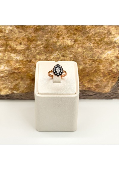 Elmas Montür Rosegold Damla Spor Gümüş Set Takım Rose Gold