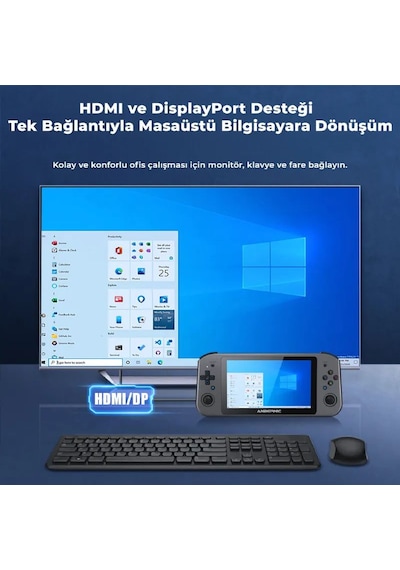Wın 600 Windows Taşınabilir El Konsolu Siyah - Amd 3050e İşlemci 8 Gb Ddr4 Ram 256 Gb M.2 Ssd 5.94 İnç Dokunmatik Ips Ekran 45w Hızlı Şarj Usb Type-c Displayport Pc Steam El Bilgisayarı Wın 600 Windows Taşınabilir El Konsolu Siyah - Amd 3050e İşlemci 8 Gb Ddr4 Ram 256 Gb M.2 Ssd 5.94 İnç Dokunmatik Ips Ekran 45w Hızlı Şarj Usb Type-c Displayport Pc Steam El Bilgisayarı