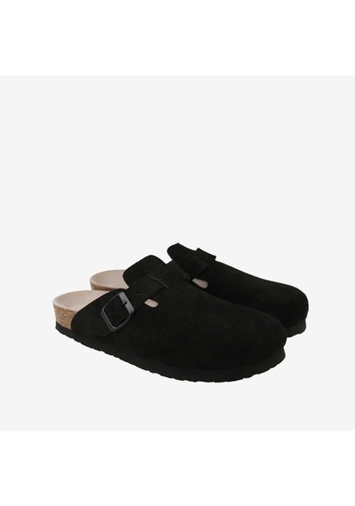 Terlik Kadın G106582 Genuins Rıva Velour Black siyah