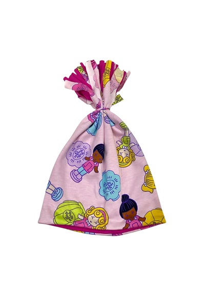 Nurbebekidss Figürlü Kız Çocuk Penye Şapka Açık Pembe