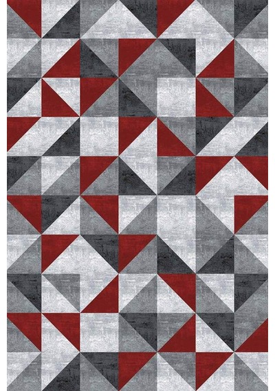 Bordo Geometrik Desen Dokuma Leke Tutmaz Masa Örtüsü Mso383n11