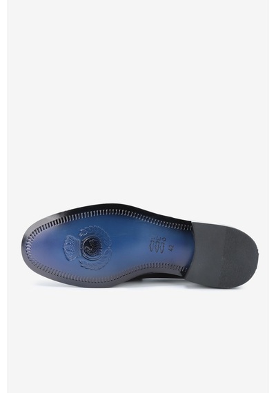 Lofer Erkek Açma Deri Metal Tokalı Klasik Loafer Siyah