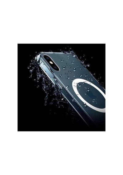 Apple iPhone Uyumlu Xs Magesafe Wireless Kılıf Köşe Korumalı Darbe Emici Şeffaf Sert Silikon R37057:no:7 Şeffaf