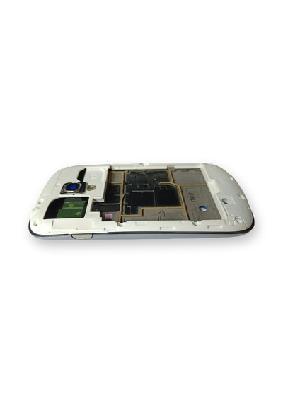 Samsung İ8910 Kasa Samsung Samsung Uyumlu Galaxy S3 Mini Gri Renk Orta Kasa Çıtalı On Off Ses Tuş Bordu Kamera Lensi Füme - Gri