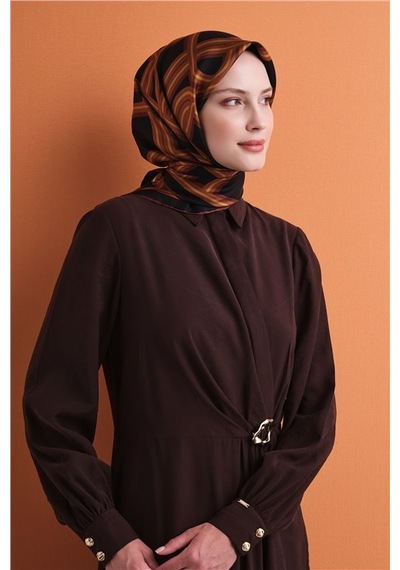 Armine Saf İpek Twill Eşarp 9614d 02 Açık Mavi