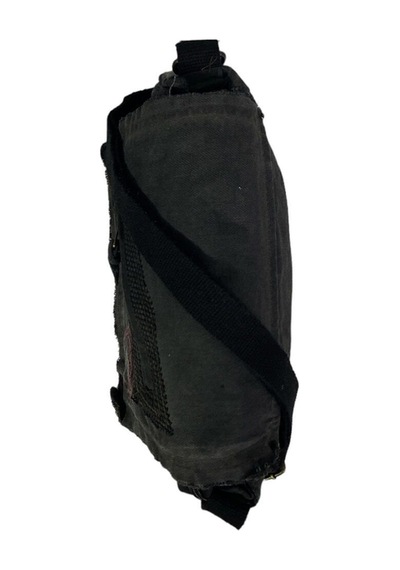 Old Cotton Cargo Vintage Küçük Salaş Unisex Günlük Çapraz Postacı Çantası S Boy 26x20cm Siyah