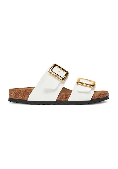 Birkenstock Sydney Cushion Buckle Bf Patent Kadın Terliği 1029438-20344 Beyaz Beyaz