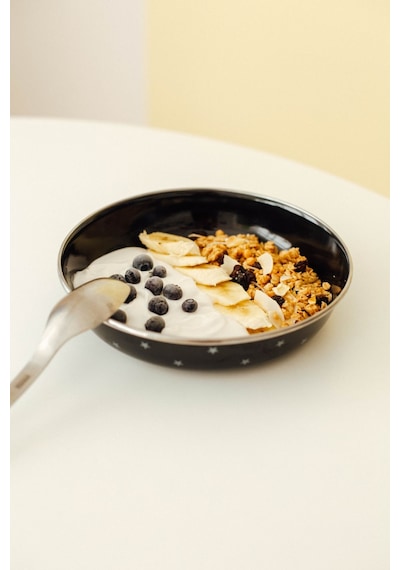 Star Emaye Bowl Tabağı - Bowl Kase - Salata Kasesi - Sunum Kasesi 21cm