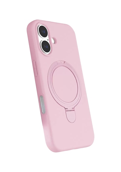 Newface Apple İphone 16 Regal Magsafe Standlı Kapak - Açık Pembe