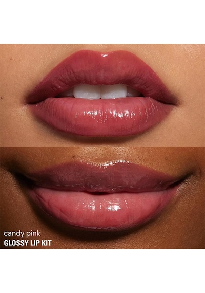 Kylie Glossy Lip Kit Dudak Kalemi Ve Parlatıcı Set Candy Pink 811 Candy Pink