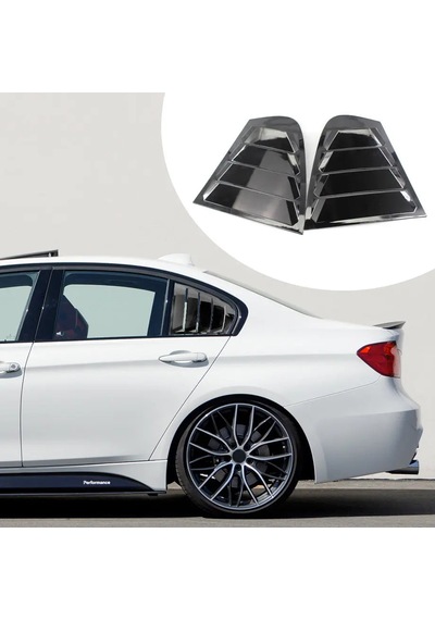 Bmw F30 Arka Kelebek Cam Vizörü Parlak Siyah Kelebek Cam Kaplama