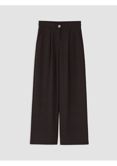 Lcw Everyday Kahverengi Loose Fit Kadın Pileli Kumaş Pantolon