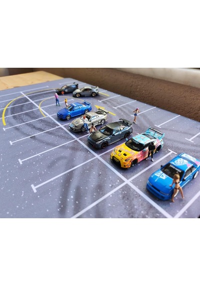 Drift Park Pisti Mouse Pad 90x40 Cm Büyük Boy Kaymaz Tabanlı Masa Matı Gaming & Ofis