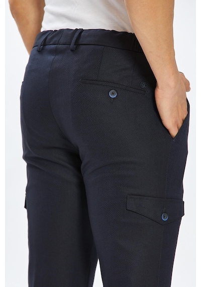 Ecer Liffey Pleated Kargo Pantolon-lacivert Lacivert