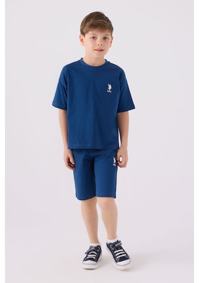 U.s. Polo Assn Erkek Çocuk Mavi Bermuda Takım 5274-43680 Mavi