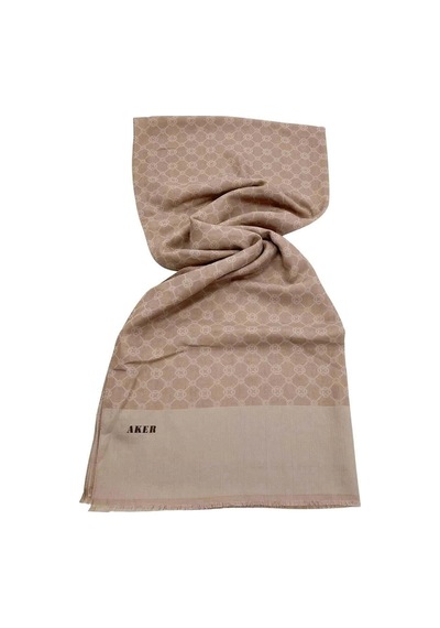 Aker Renkli 75x190 Elegance Monogram Şal1090100-981 Renkli