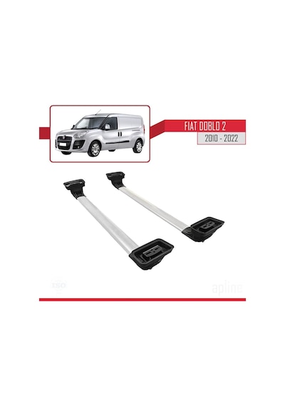 Apline Fiat Doblo 2 2010-2022 Arası İle Uyumlu Ace-3 Ara Atkı Tavan Barı Gri 2 Adet Diğer
