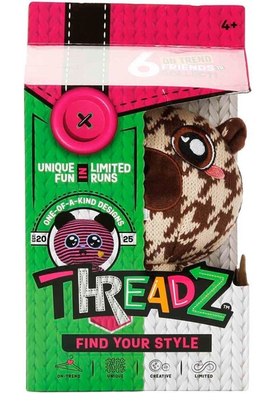 Sunman Threadz Threadz Peluş 18 Cm 00821 Kahverengi Çok Renkli