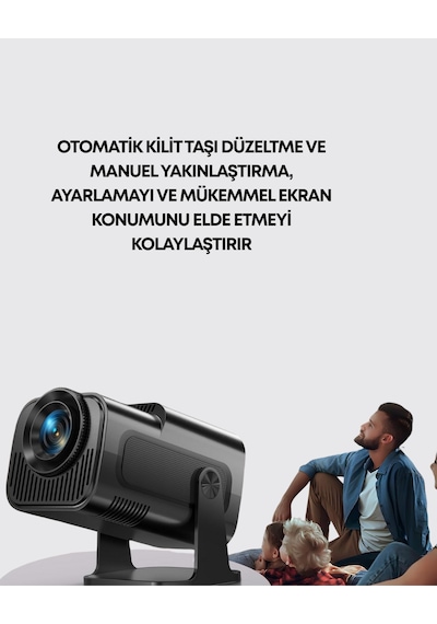 Uzun - 683 - Ömürlü Lamba Ve Dahili Hoparlörlü Ev - Spt-gld - Sinema Projektörü